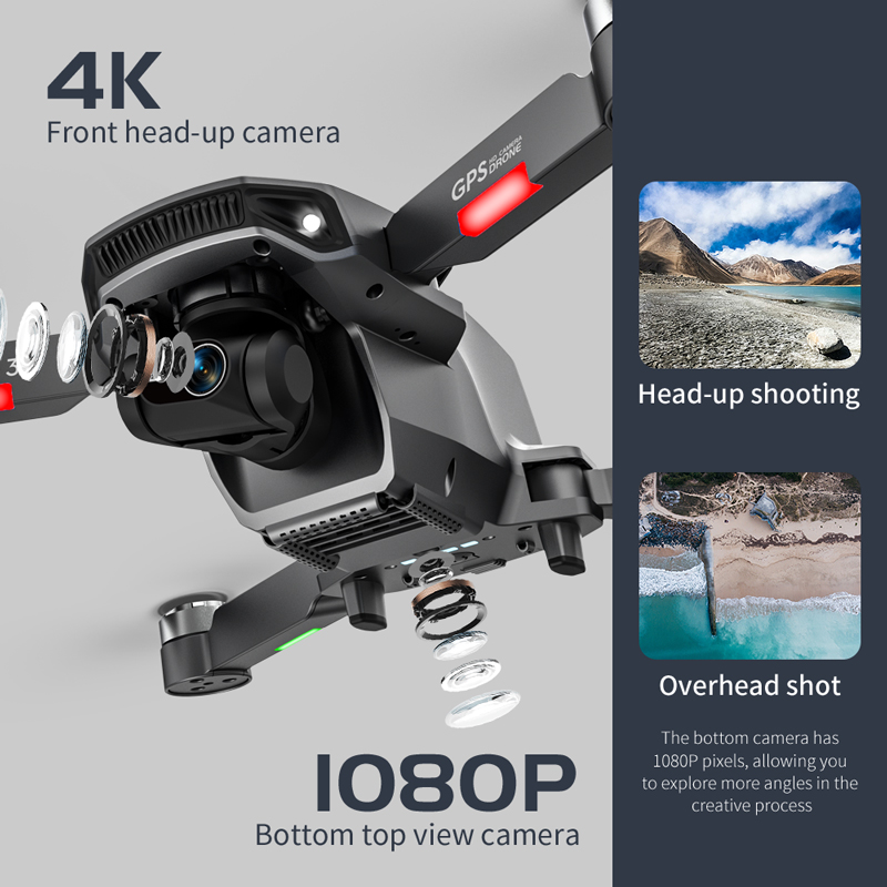 L106 Pro 3 Drone 5G WIFI FPV F - Drone Gimbal 2 Axis recension och pris